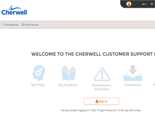 Tablet Screenshot of cherwellsupport.com